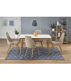 BRADLEY FOLDING TABLE - MATTE WHITE, LEGS - LEFKAS OAK order